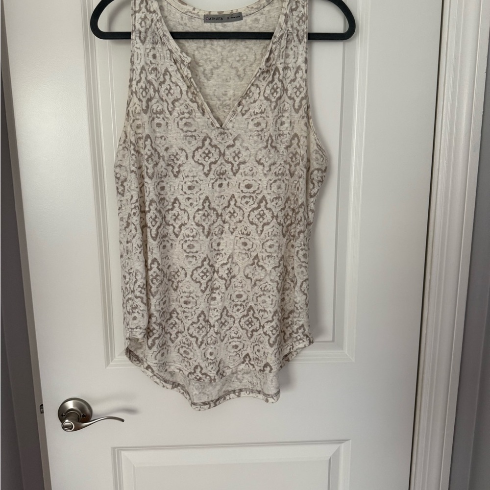 Elegant Cream Sleeveless Top